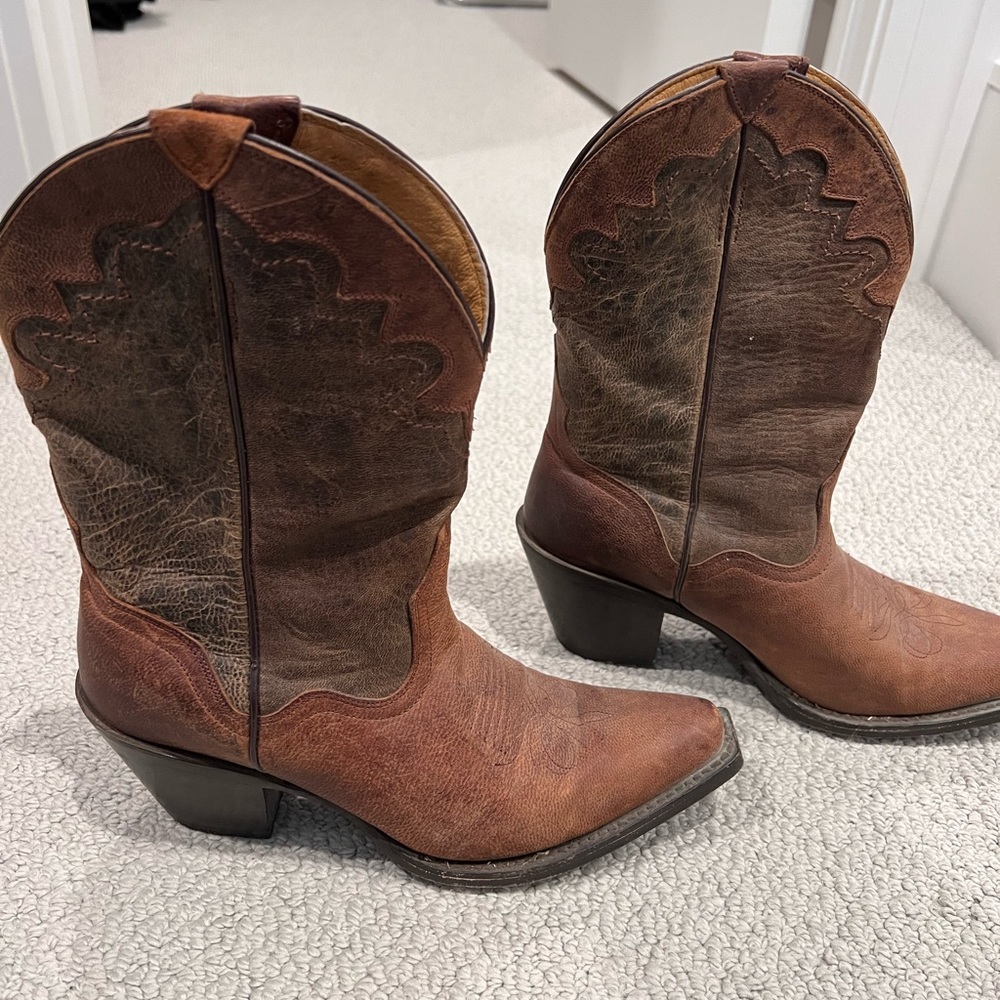 J.B. Dillon Genuine Leather Cowboy Boots